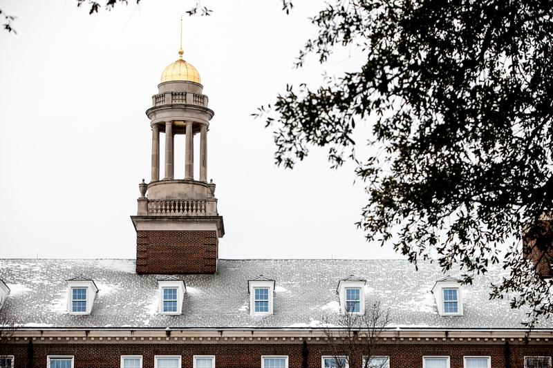 Photo of the roof of the Collins Center at SMU Cox