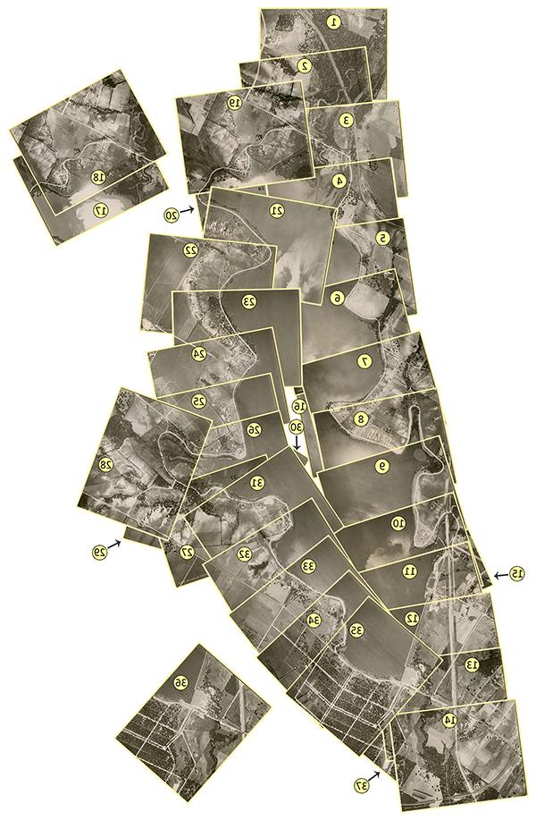 白石湖 Aerial Photographs, 1927 Fairchild Survey mosaic