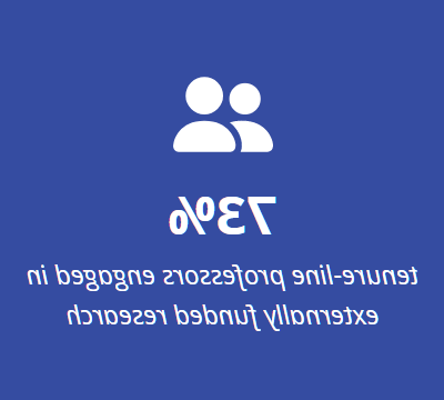 73%的终身教授从事外部资助的研究